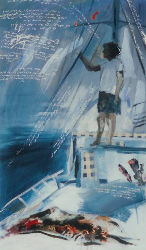 2003, טכניקה מעורבת על בד, 70 ס"מ על 110 ס"מ
