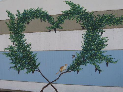קיר בית ספר, 2006, 500 ס"מ על 450 ס"מ.